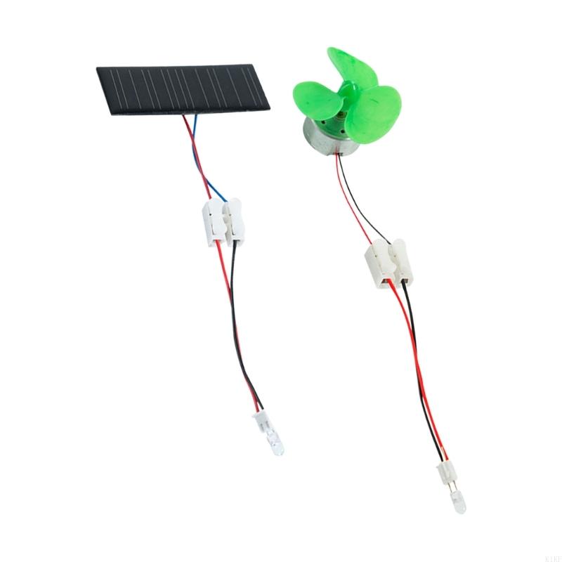Renewable Energy For Kids - DIY 教育科学実験セット子供たちが物理学と再生可能エネルギーを学ぶための太陽風力発電モデル K1KF