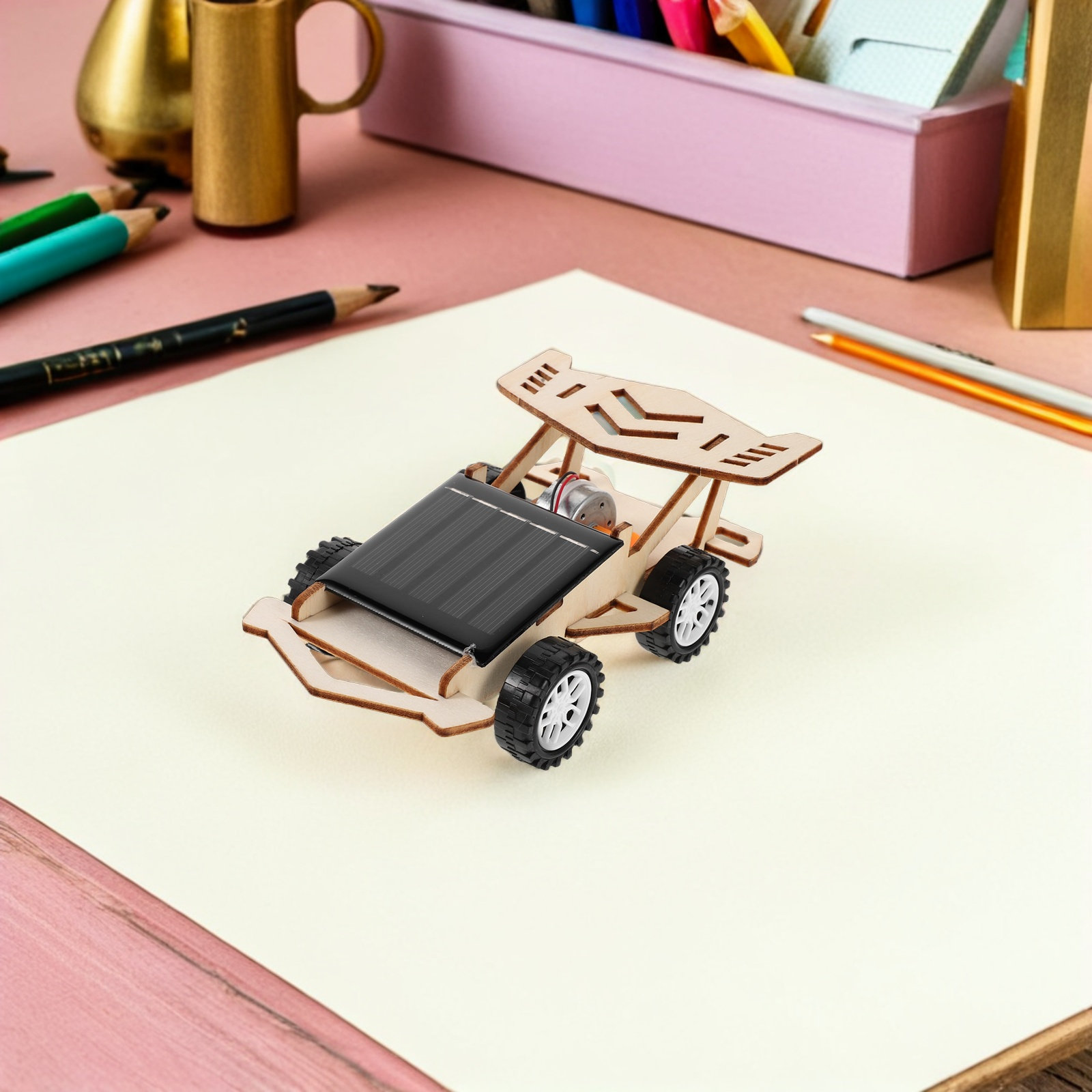 3点セットのソーラーカーキット。STEM教育に役立つ、子供向 - Renewable Energy For Kids のレビューと価格