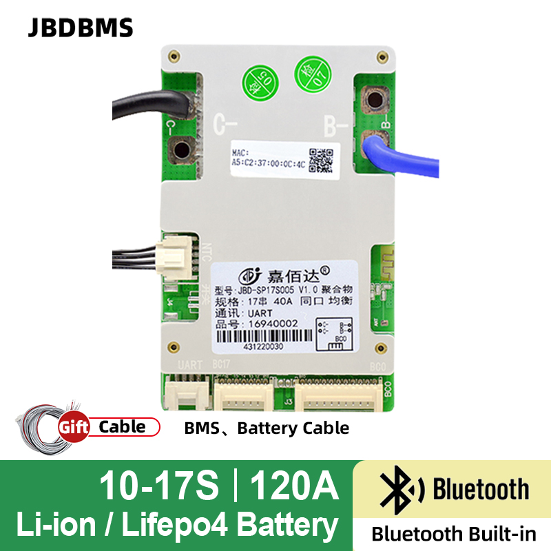 JBD10-17S スマートBMS 120A 10S 12S - Smart Bms のレビューと価格