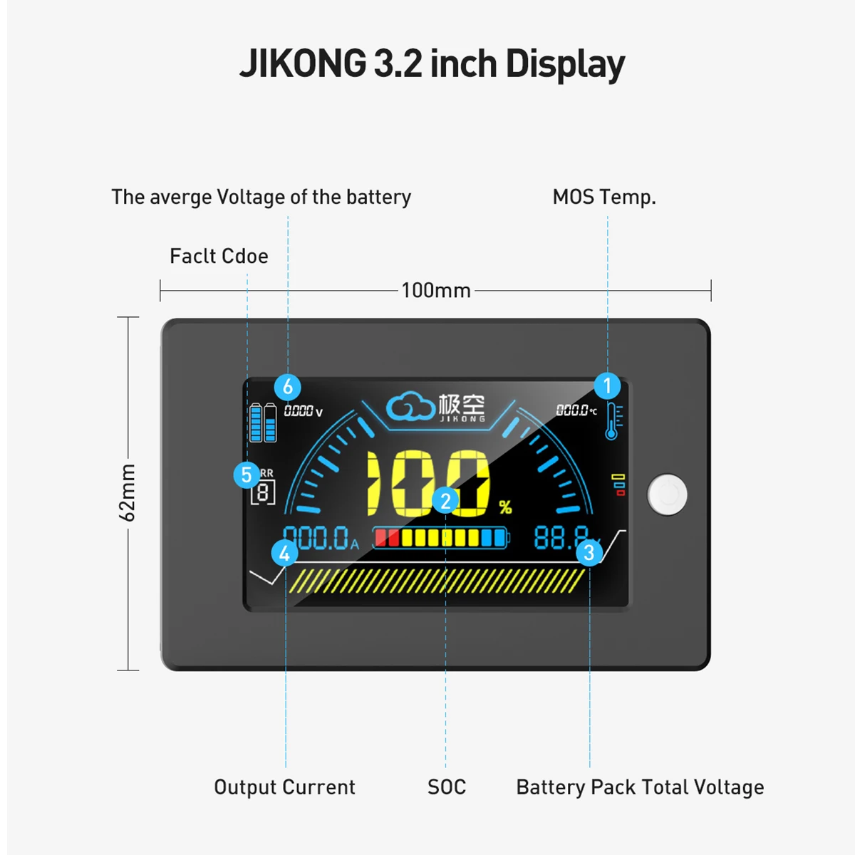 JIKONG V19 ディスプレイ JKBMS 3.2インチ - Smart Bms のレビューと価格