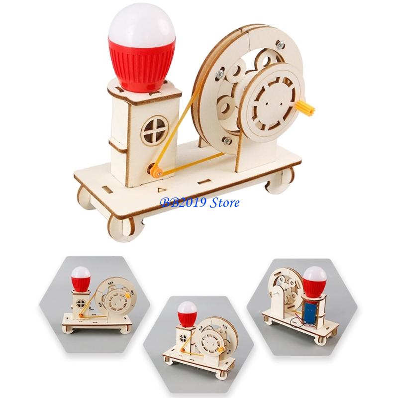 Q0KB インタラクティブ木製手動発電機科学おもちゃ教室子供 - Renewable Energy For Kids のレビューと価格